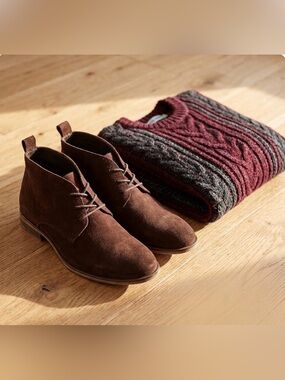 Steve Madden Men's Brown Suede Chukka Boots